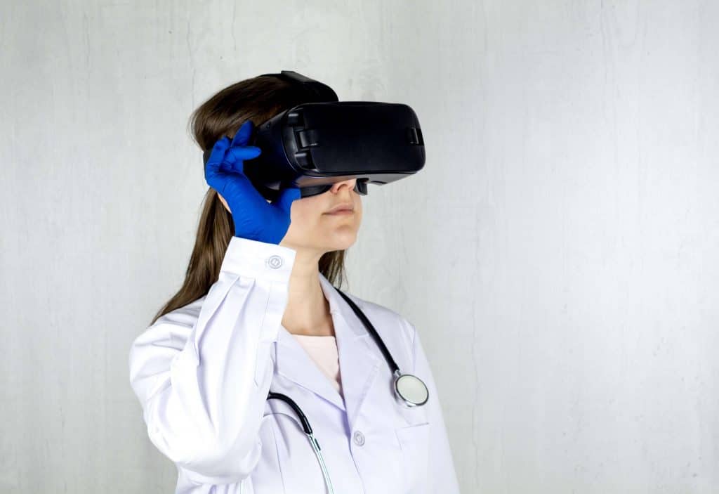 Virtual Reality Statistics - Doctor Using VR Glasses
